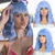 cheap Synthetic Trendy Wigs-Pink Wig with Bangs Short Wavy Pink Wigs for Women Bob Wig 14 Inch Shoulder Length Middle Part Pastel Wig Curly Synthetic Colored Wigs for Girls Daily Cosplay Party Use