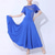cheap Ballroom Dancewear-Ballroom Dance Dress Pure Color Splicing Women&#039;s Performance Party Short Sleeve Mesh Spandex Milk Fiber