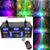 economico Luci da Festa-21 EYE RGB Disco DJ Beam Laser Light Proiettore DMX Remote Strobe Effetto di Illuminazione da Palco Luci per Feste di Natale Regalo di San Valentino
