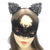 cheap Halloween Mask &amp; Props-Lace Masquerade Mask for Women, Black Masquerade Mask for Women Cat Mask Cat Ear Headband with Heart Chokerl