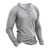 billige Casual T-shirts til mænd-Herre T-shirt Henley-skjorte Tee Top Vanlig Henley Gade Ferierejse Langærmet Tøj Mode Designer Basale