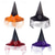 billige Halloween-maske og rekvisitter-halloween heks lue med edderkoppslør damekostyme fest lue trollmann lue magiker halloween hodeplagg fest lue halloween lue heks dekorasjon rekvisitter voksne barn cosplay heks gasbind hodeplagg