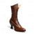 abordables Victorien &amp; Édouardien-bottes à lacets victoriennes en similicuir marron pour femmes avec talon bas - classiques et élégantes pour le cosplay, les fêtes costumées et les tenues d'inspiration vintage