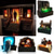 abordables Iluminación de Props de Halloween-halloween horror resina lámpara decorativa obra de arte decoración de escritorio halloween decorativo venganza joker mujer fantasma iluminador botón decorativo de la batería