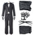 halpa Miesten Puvut-Jack Skellington Cosplay-Asut Asut Puvut ja bleiserit Painajainen ennen joulua Cosplay Aikuisten Miesten Halloween Karnevaali Naamiaiset Suoritus Helppoja Halloween-asuja Pukeudu