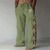 abordables pantalons décontractés-Tribal Décontractées Homme Impression 3D Pantalon Extérieur Plein Air Sortie Polyester Noir Blanche Vert S M L Taille médiale Élasticité Pantalon
