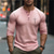 cheap Men&#039;s Casual T-shirts-Graphic Faith Fashion Designer Basic Men&#039;s 3D Print Waffle Henley Shirt Casual Style Classic Style Outdoor Daily T shirt Pink Blue Khaki Long Sleeve Henley Shirt Spring &amp;  Fall Clothing Apparel S M L