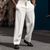 levne společenské kalhoty-Pánské Oblekové Kalhoty Kalhoty pro volný čas Oblek Kalhoty Přední kapsa Straight-Leg Bez vzoru Pohodlné Prodyšné Ležérní Denní Dovolená Módní Základní Černá Bílá