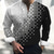 tanie Męskie koszule z nadrukiem-Męskie Koszula Wzory graficzne Geometria W serek Biały Rumiany róż Niebieski Zielony Jasnoniebieski Na zewnątrz Ulica Długi rękaw Nadruk Odzież Moda Moda miejska Designerskie Codzienny