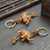 ieftine Pandative Auto și Ornamente-Breloc cu pandantiv sculptat cu elefant norocos din polirășină de epocă - cadou perfect pentru bărbați și femei!
