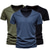 billiga Casual T-shirts för män-3 st herr t-shirt enfärgad basic kortärmad v-ringad