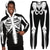billige joggedresser-Halloween Skjelett og hodeskalle Drakter Hattetrøje Joggedress Animé 3D Graphic Til Par Herre Dame Voksne Halloween Karneval Maskerade 3D-utskrift Fritid / hverdag
