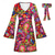 cheap Dresses-Retro Vintage Hippie 1970s Dress Headband Flare Cuff Sleeve Hippie 3D Women&#039;s Halloween Carnival Masquerade Vacation Dailywear Music Festival Adults&#039; Dress Spring &amp; Summer