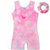 cheap Kids&#039; Dancewear-Kids&#039; Dancewear Gymnastics Leotard / Onesie Printing Splicing Girls&#039; Performance Training Sleeveless High Polyester