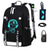 abordables Sacs à dos pour Enfants et Adolescents-Sac à dos d'école lumineux pour garçon avec port de chargement USB et cadenas – cartable étanche pour adolescent avec prise casque pour le collège, les voyages ou un usage quotidien
