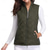 abordables Vestes-gilet de randonnée femme haut sans manches extérieur thermique chaud séchage rapide poche zippée doux hiver poche zippée sportif gris foncé noir blanc chasse pêche escalade