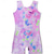 cheap Kids&#039; Dancewear-Kids&#039; Dancewear Gymnastics Leotard / Onesie Printing Splicing Girls&#039; Performance Training Sleeveless High Polyester