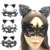 cheap Halloween Mask &amp; Props-Lace Masquerade Mask for Women, Black Masquerade Mask for Women Cat Mask Cat Ear Headband with Heart Chokerl