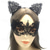 cheap Halloween Mask &amp; Props-Lace Masquerade Mask for Women, Black Masquerade Mask for Women Cat Mask Cat Ear Headband with Heart Chokerl