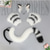 baratos Acessórios de penteados-Bonito de pelúcia besta orelha headwear luvas de dedo aberto besta cauda cosplay prop acessórios acessórios para o cabelo conjunto cauda gato