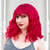 cheap Synthetic Trendy Wigs-Pink Wig with Bangs Short Wavy Pink Wigs for Women Bob Wig 14 Inch Shoulder Length Middle Part Pastel Wig Curly Synthetic Colored Wigs for Girls Daily Cosplay Party Use