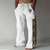 abordables pantalons décontractés-Tribal Décontractées Homme Impression 3D Pantalon Extérieur Plein Air Sortie Polyester Noir Blanche Vert S M L Taille médiale Élasticité Pantalon