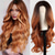 cheap Synthetic Trendy Wigs-Long Ombre Blonde mixed Brown Highlight Wavy Wig for WomenMiddle Part Curly Wavy Wig Natural Looking Synthetic Heat Resistant Fiber Wig for Daily Party Use 26IN