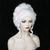cheap Historical Wigs-White Victorian Wig for Rococo Baroque Costume 18th Century Baroque Wig Hair Fluffy Vintage Beehive Silver Queen Court Wig Heat Resistant Women Carnival Party Dress Costume Wig Halloween Wigs