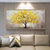cheap Floral/Botanical Paintings-Oil Painting Hand Painted Horizontal Abstract Landscape Modern Rolled Canvas (No Frame)