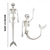 cheap Halloween Party Supplies-Halloween Mermaid Skeletons Home Decor 80CM