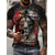 billige 3D-herreskjorter-Herre T-shirt Grafisk Dyr Løve Rund hals Tøj 3D-udskrivning udendørs Daglig Kortærmet Trykt mønster Årgang Mode Designer