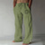 voordelige bedrukte broek-Zon Vintage Voor heren 3D-afdrukken Broeken Buiten Straat Uitgaan Polyester Wit Blauw Groen S M L Medium Taille Elasticiteit Broek