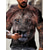 abordables Camisetas 3D de hombre-Hombre Camiseta Graphic Animal León Cuello Barco Ropa Impresión 3D Exterior Diario Manga Corta Estampado Vintage Moda Design