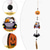 cheap Halloween Party Supplies-Halloween Tagging Home Party Ghost Festival Decorative Bead String Witch Pumpkin Bat Hanger