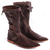 cheap Footwear-Retro Vintage Medieval Renaissance Knee High Boots Turn Shoes Ren Faire Pirate Viking Vikings Men&#039;s Celtic Pirate Royal Halloween Carnival Masquerade Carnival Performance Masquerade Adults Shoes All