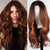 cheap Synthetic Trendy Wigs-Long Ombre Blonde mixed Brown Highlight Wavy Wig for WomenMiddle Part Curly Wavy Wig Natural Looking Synthetic Heat Resistant Fiber Wig for Daily Party Use 26IN