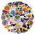 voordelige Halloween Stickers-50 stks halloween stickers vinyl waterdicht leuke sticker pack ambachten plakboek waterfles laptop skateboard decoratie grappige cartoon pompoen stickers voor kinderen tieners volwassenen