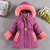 cheap Girl&#039;s Downs &amp; Puffer Jacket-Kids Girls&#039; Down Coat Solid Color Active School Coat Outerwear 2-12 Years Spring Black Pink Purple