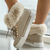abordables Botas de nieve e invierno-Zapatillas altas con forro de piel sintética de color rosa para mujer: zapatos casuales de invierno cálidos y acogedores