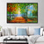 cheap Tree Oil Paintings-Mintura Handmade Abstract Thick texture Tree Landscap Oil Paintings On Canvas Wall Art Decoration Modern Picture For Home Decor Rolled Frameless Unstretched Painting