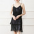 cheap Latin Dancewear-Latin Dance Ballroom Dance Dress Tassel Pure Color Splicing Women&#039;s Performance Training Sleeveless High Polyester