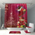 cheap Christmas Bath-Christmas Decoration Shower Curtain with Hooks Bathroom Decor Waterproof Fabric Shower Curtain Set（4pcs include U Shape Rug, Toilet Lid Cover, Bath Mat,180*180cm Shower Curtain ）