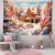 economico arazzo paesaggistico-casa di candyland arazzo appeso arte murale grande arazzo decorazione murale fotografia sfondo coperta tenda casa camera da letto soggiorno