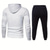 cheap Men&#039;s Tracksuit &amp; Hoodie-Men&#039;s Hoodie Tracksuit Sweatsuit Black White Red Blue Dark Gray Hooded Geometric 2 Piece Sports &amp; Outdoor Daily Holiday Streetwear Cool Casual Spring &amp;  Fall Clothing Apparel Hoodies Sweatshirts