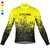 abordables Maillots pour hommes-Homme Maillot de cyclisme Graphique Lettres &amp; Chiffres manche longue Cyclisme Top avec 3 poches arrière VTT Vélo tout terrain Cyclisme sur route Séchage Rapide Bandes réfléchissantes Poche Arrière