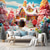 economico arazzo paesaggistico-casa di candyland arazzo appeso arte murale grande arazzo decorazione murale fotografia sfondo coperta tenda casa camera da letto soggiorno