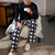 abordables Pijamas-Hombre Ropa de salón Pijama Conjunto pijama Top y pantalón de pijama 2 Piezas Plaid Elegante Casual Confort Hogar Diario Mezcla de Algodón Comodidad Henley Manga Larga Camiseta Pantalón Correa