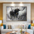 cheap Animal Paintings-Handmade Oil Painting Canvas Wall Art Decoration Black-and-White Abstract Style Animal Bull for Home Decor Rolled Frameless Unstretched Painting