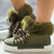 abordables Botas de nieve e invierno-Zapatillas altas con forro de piel sintética de color rosa para mujer: zapatos casuales de invierno cálidos y acogedores