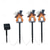 cheap Halloween Outdoor-3pcs LED Solar Pumpkin House Decoration, Halloween Light Up Pumpkin House Decoration Supplies for Outdoor Decoration Light Up